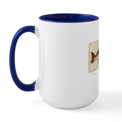 White/Navy Inside - Redfish Large Mug