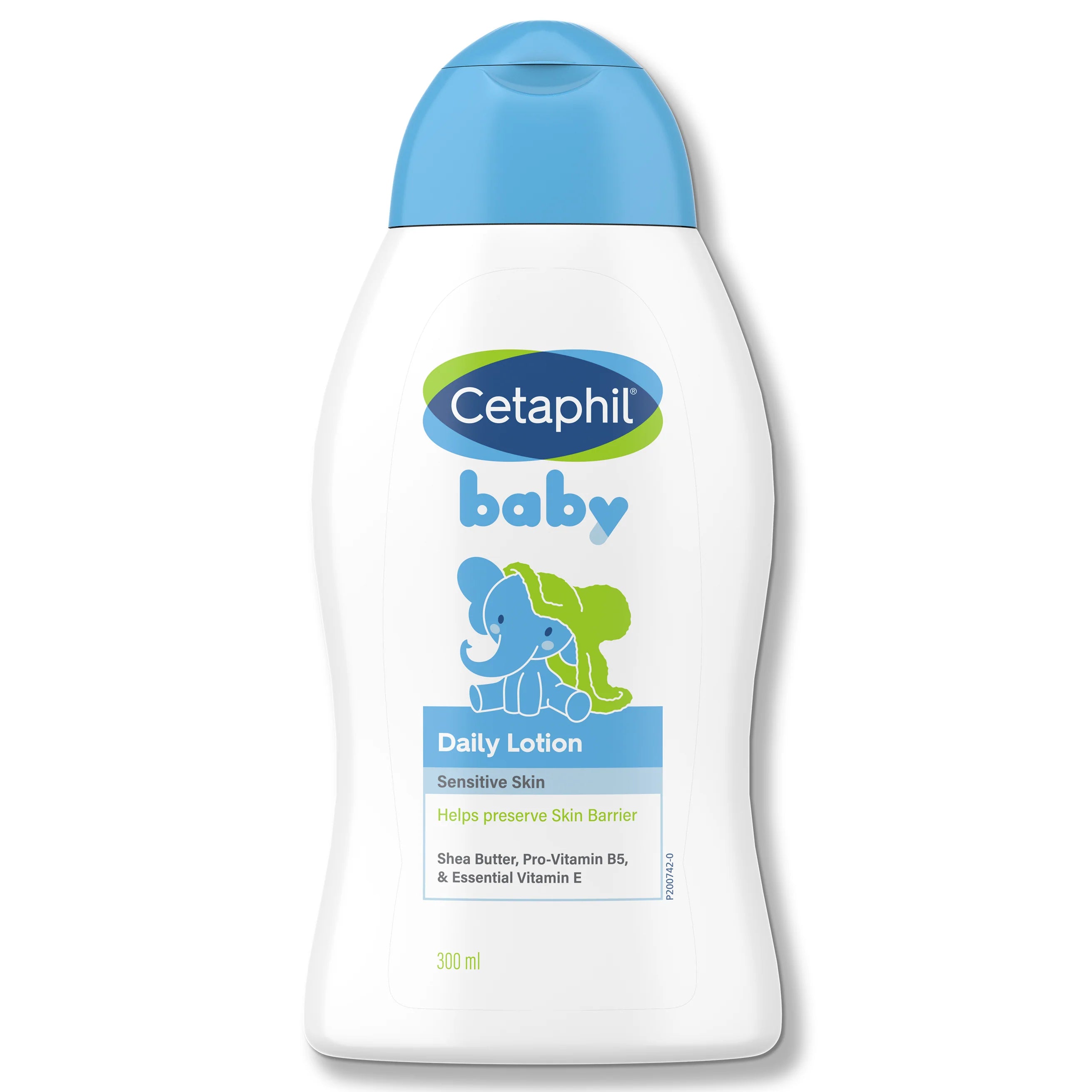 **Cetaphil Baby Daily Lotion with Shea Butter - Fragrance-Free Face & Body Moisturizer for Delicate & Sensitive Skin, 300ml - Ideal for Daily Hydration & Gentle Care**