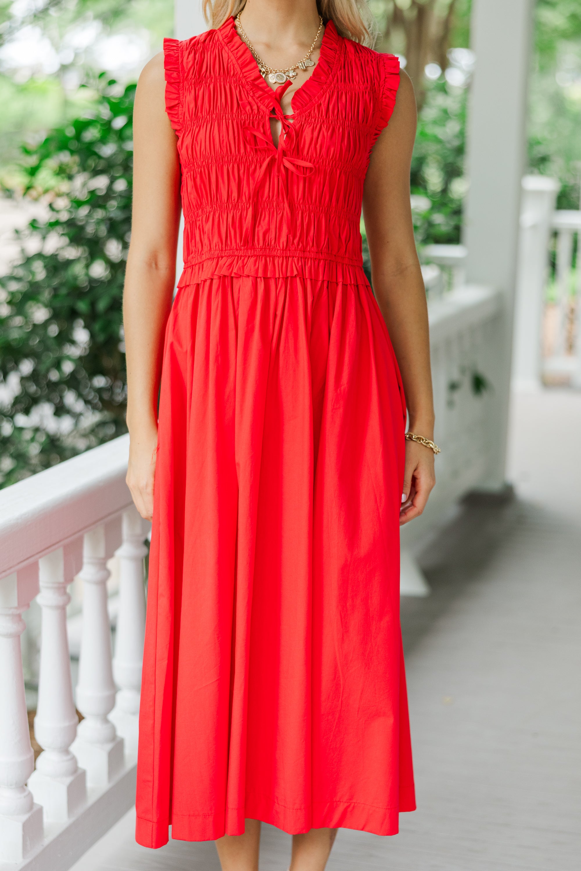 Red Maxi Dress for Women - Elegant Long Flowy Dress for Summer, Beach, Parties & Special Occasions