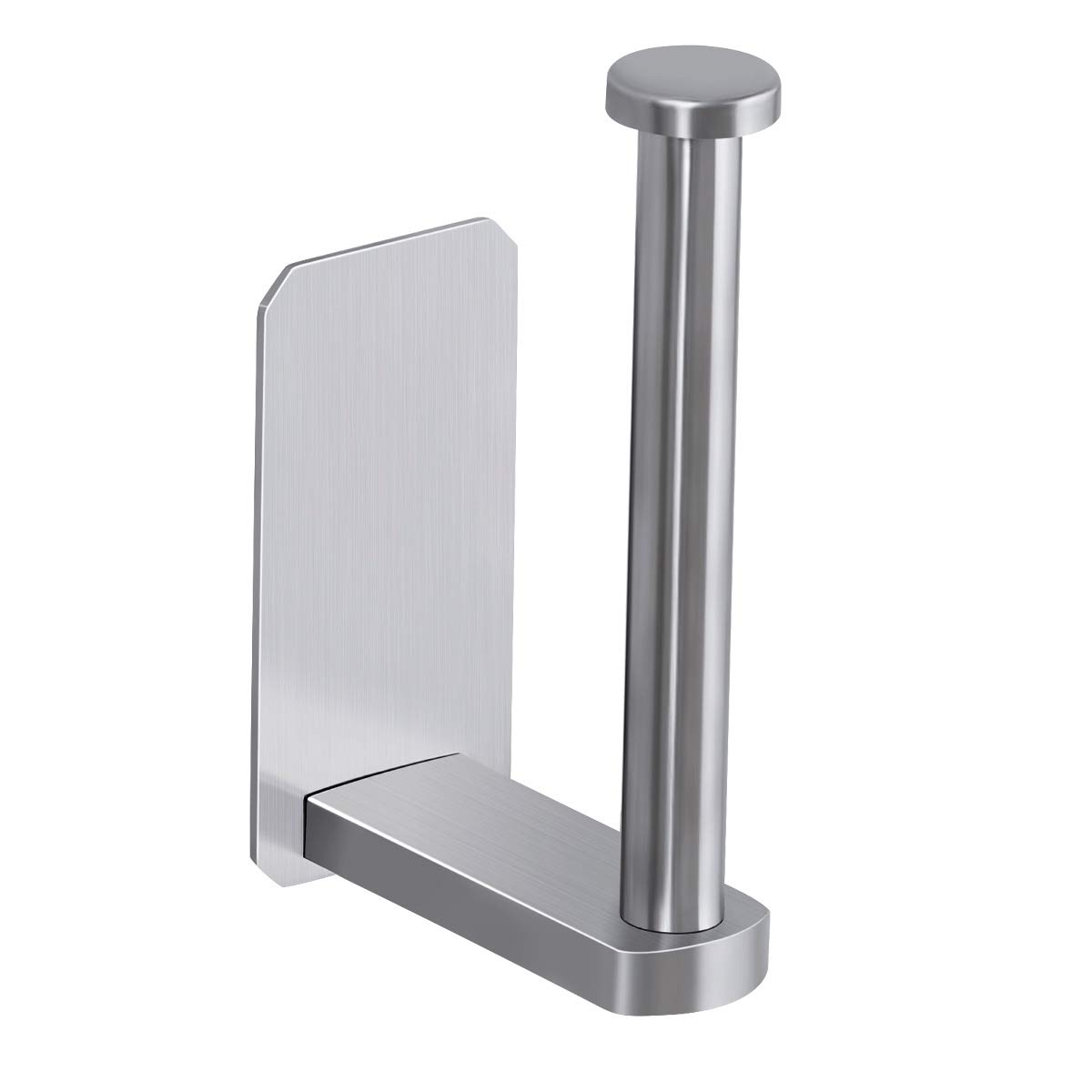 VAEHOLD Self-Adhesive Toilet Paper Holder - No Drill Stainless Steel Wall-Mounted Bathroom & Kitchen Roll Holder - Perfect for Small Spaces, Apartments, RVs & Modern Washrooms