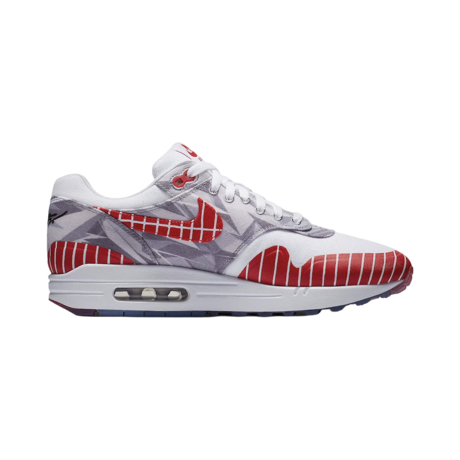 Nike Air Max 1 x Wasafu Los Primeros Sneakers - Nomad White & University Red | Men's Running Shoes for Casual Wear & Street Style