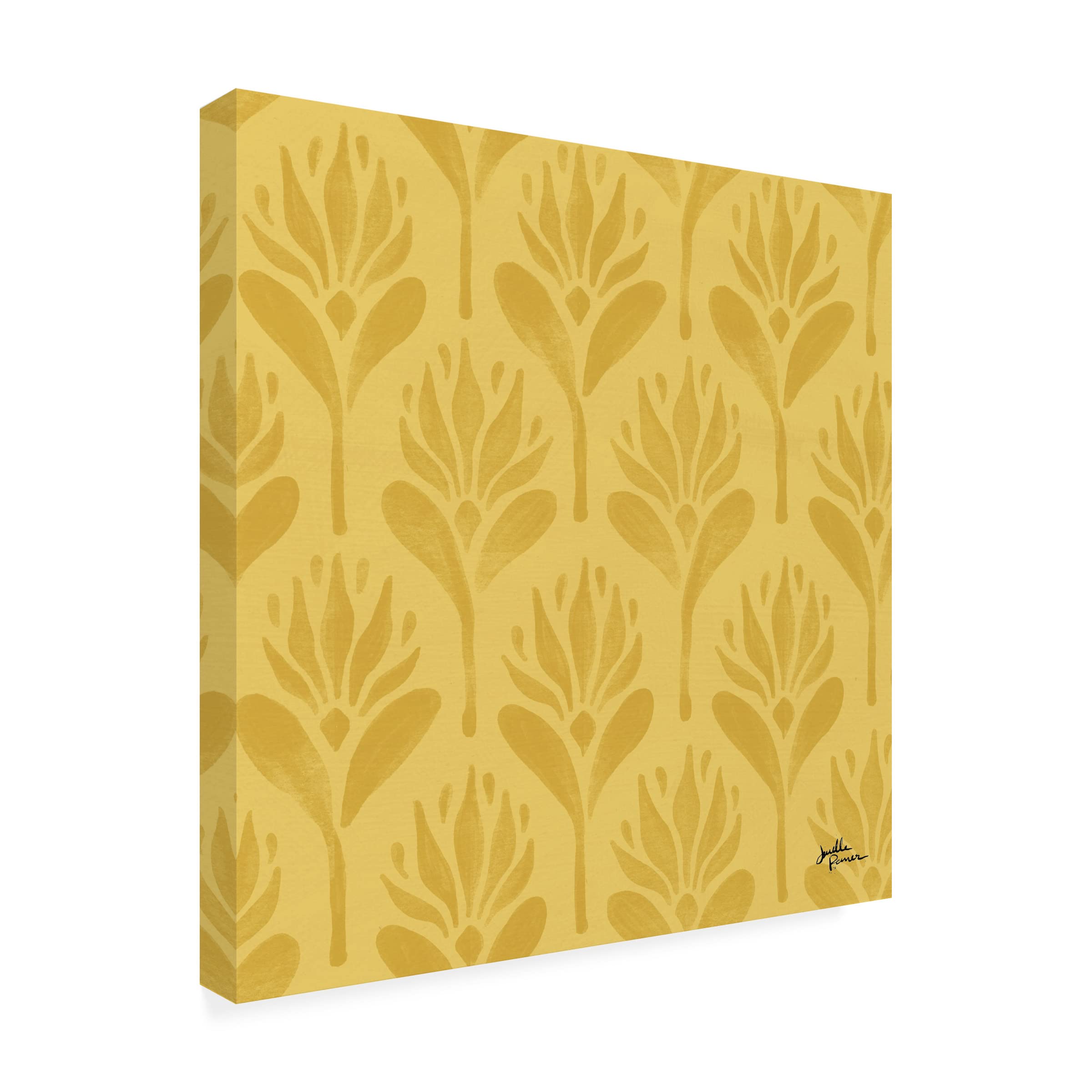 Janelle Penner Spring Botanical Pattern VD Canvas Wall Art - Floral Home Decor for Living Room, Bedroom & Office - Trademark Fine Art Collection
