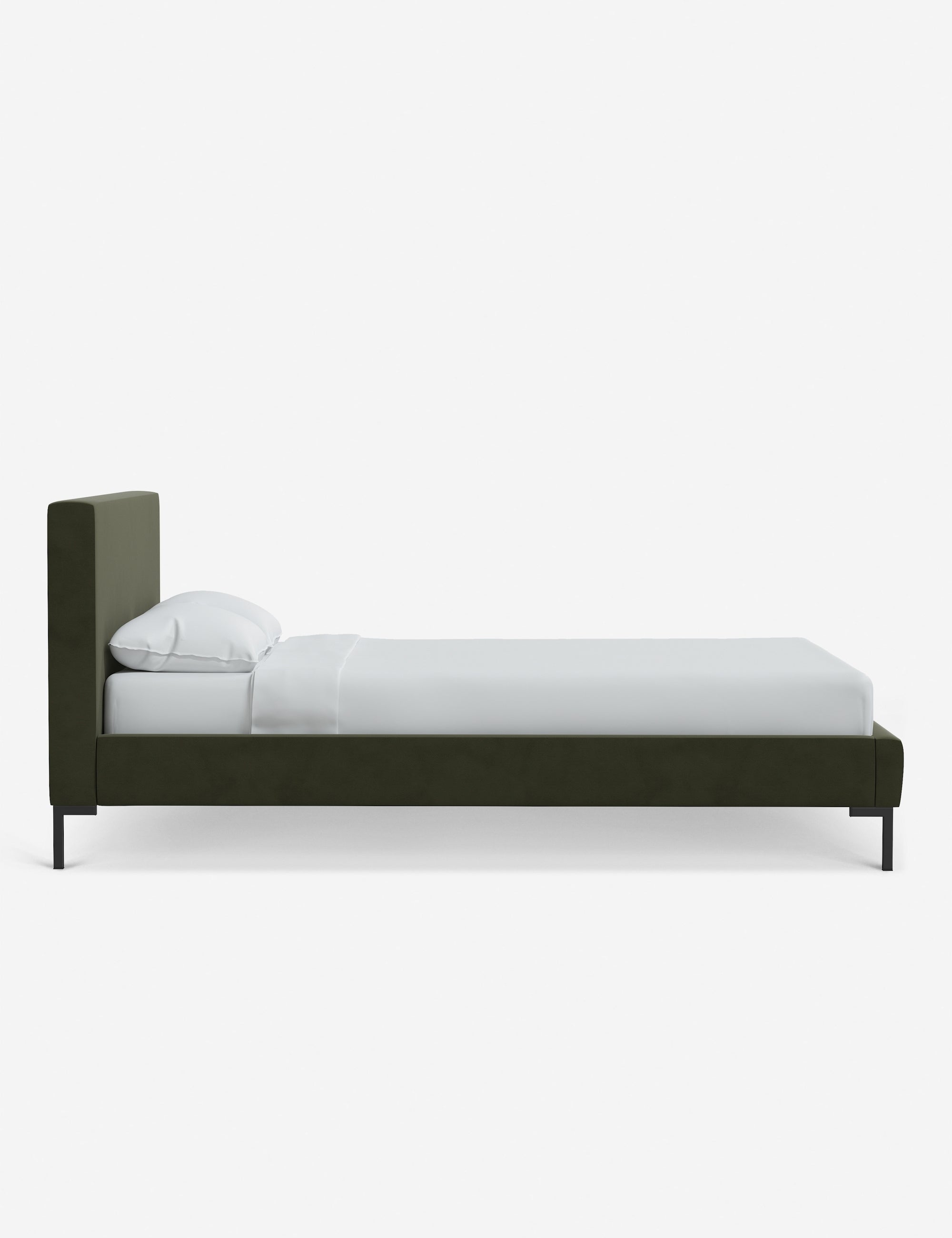 Deva Platform Bed Frame - Modern Minimalist Wooden Bed with Storage, Queen Size - Perfect for Small Bedrooms & Guest Rooms