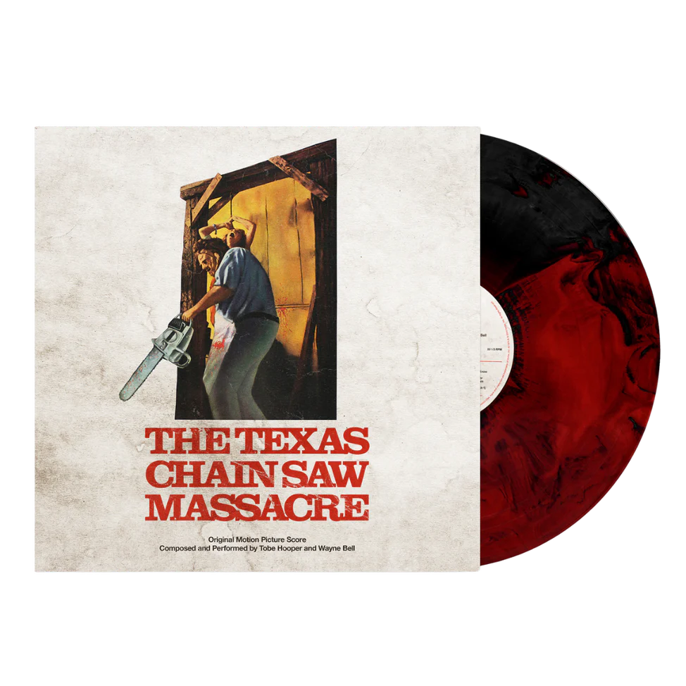 Texas Chain Saw Massacre (1974) Original Soundtrack - Limited Edition Black/Red Vinyl LP | Horror Movie Collectible, Perfect for Halloween & Film Enthusiasts