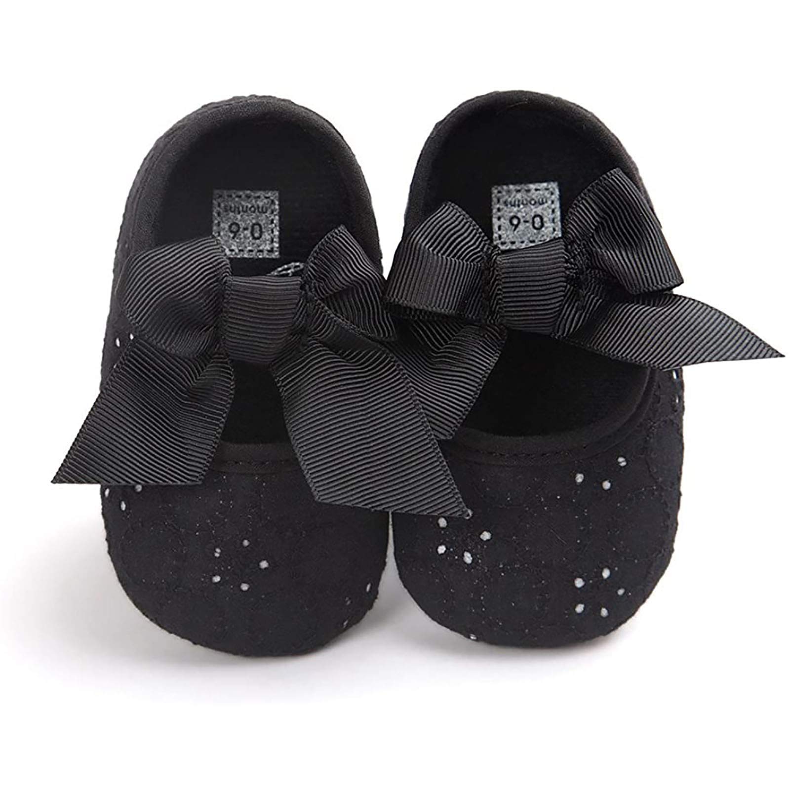 Lykmera Toddler Girl Sneakers - Soft Embroidered Bow Shoes for Baby (0-6 Months) - Perfect for Playtime & Outings