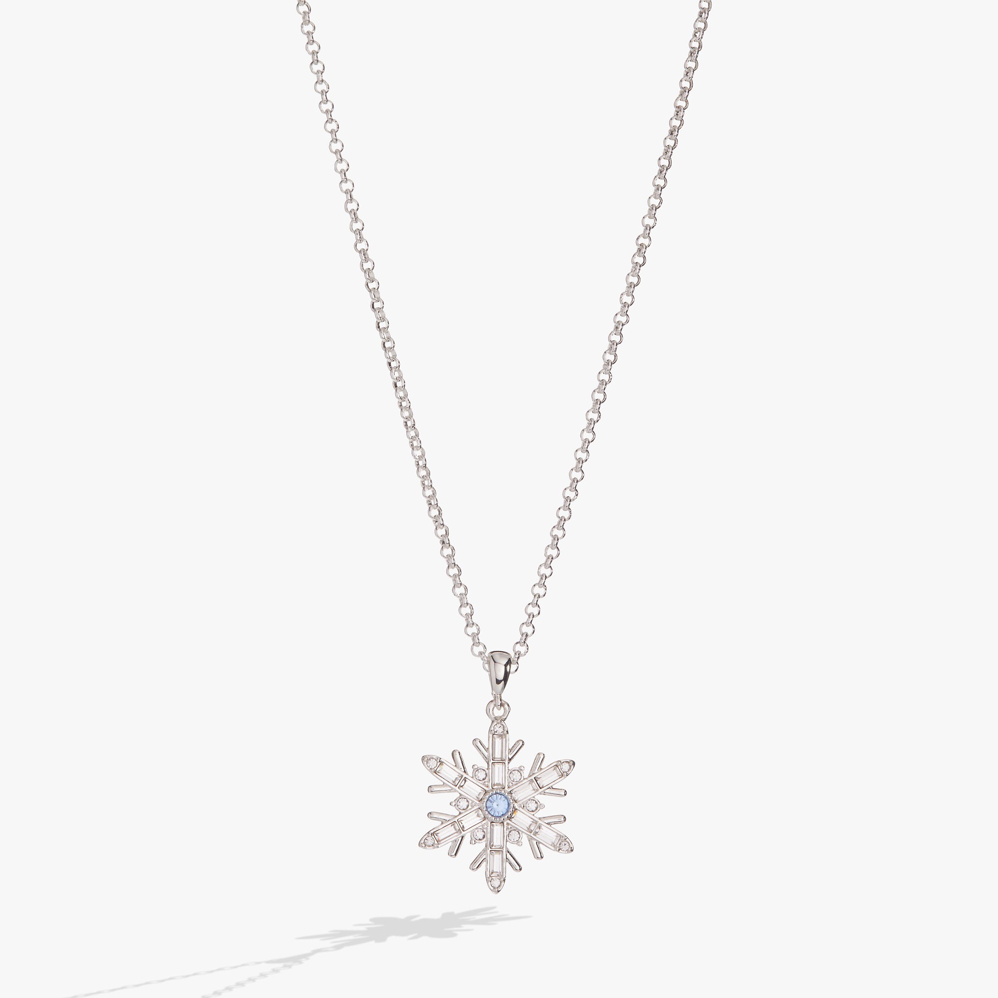 Crystal Snowflake Charm Necklace - Elegant Winter Jewelry for Women | Perfect for Christmas Gifts, Holiday Parties & Special Occasions