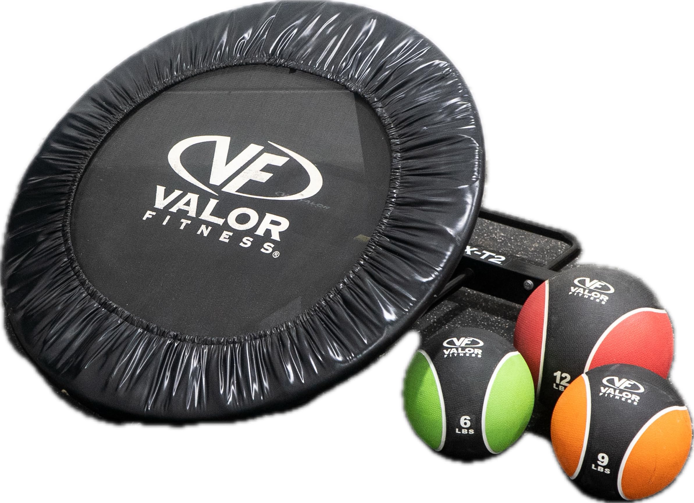 Valor Fitness Medicine Ball Trampoline Rebounder - Exercise Ball Storage for Physical Therapy & Home Gym Workouts - Durable Fitness Equipment for Bounce Training, Strength Exercises & Rehabilitation - Perfect for Home Gyms, Physical Therapy Clinics & CrossFit Training
