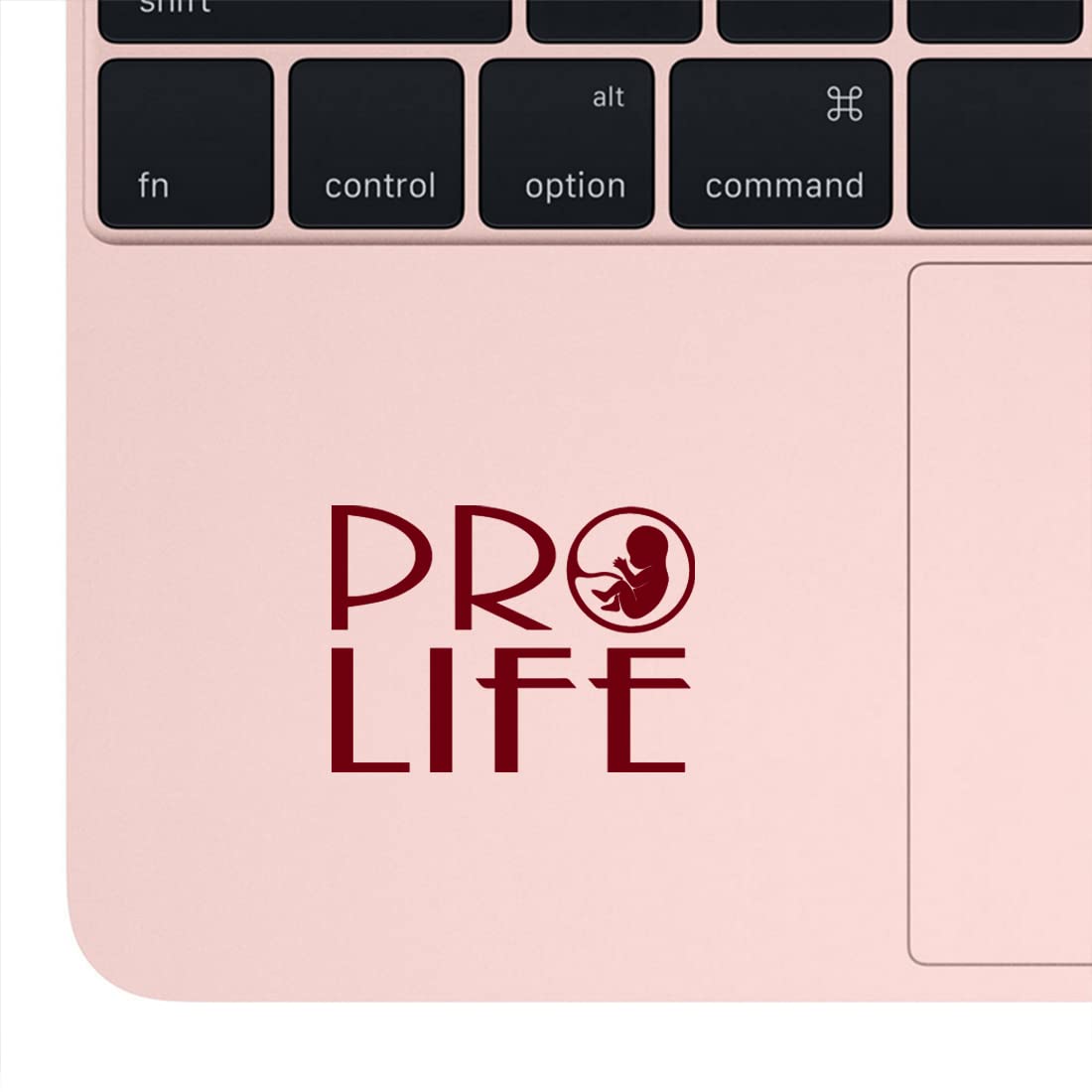 Premium Waterproof Vinyl Decal Stickers (Set of 2) - Baby Pro Life Burgundy Design for Laptop, Phone, Helmet, Car, Mug & Home Decor | Durable Stickers for Personalization, Gifts & DIY Projects