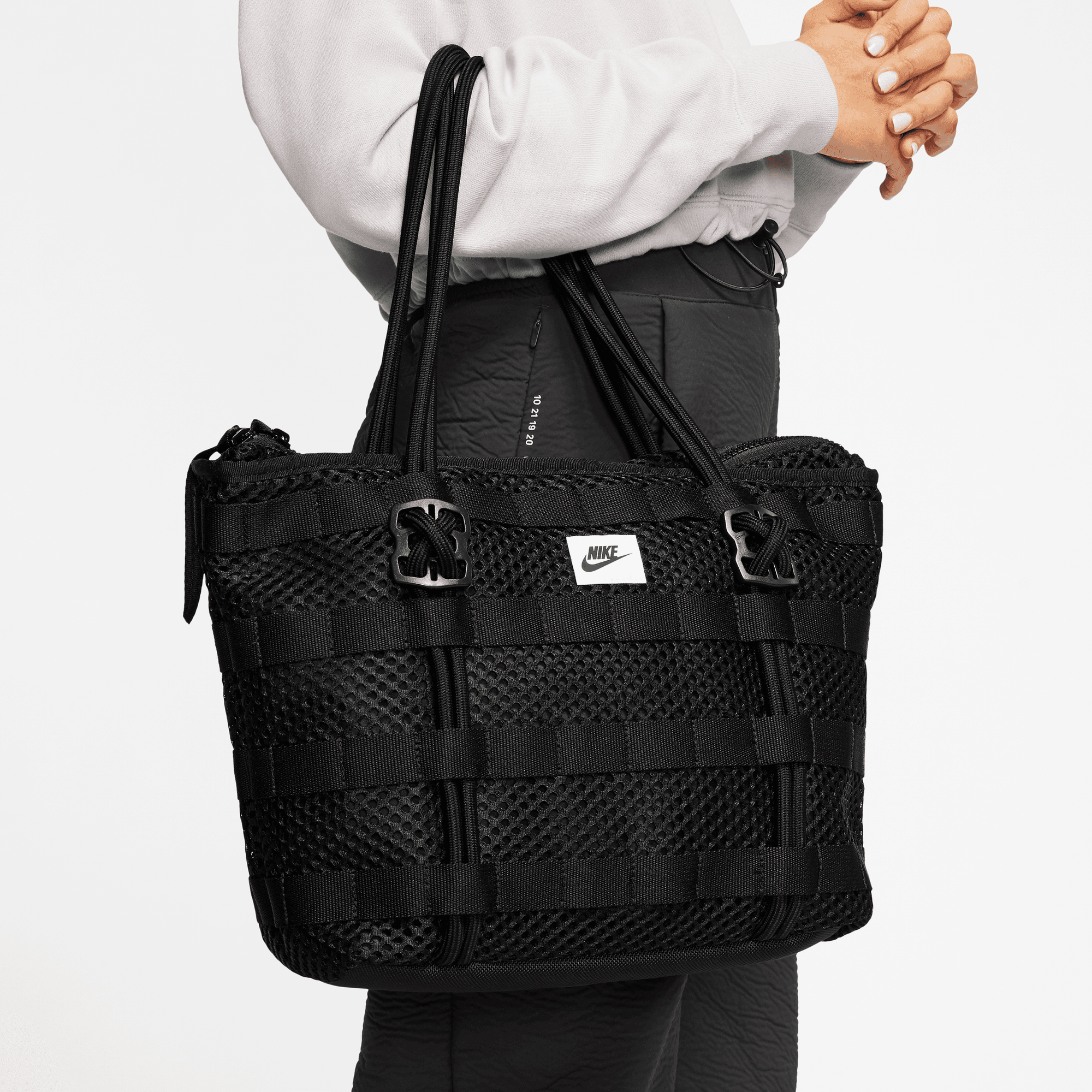 Lightweight AIR TOTE BAG - Eco-Friendly Reusable Shopping Bag (Black) - Perfect for Groceries, Beach Trips & Daily Essentials