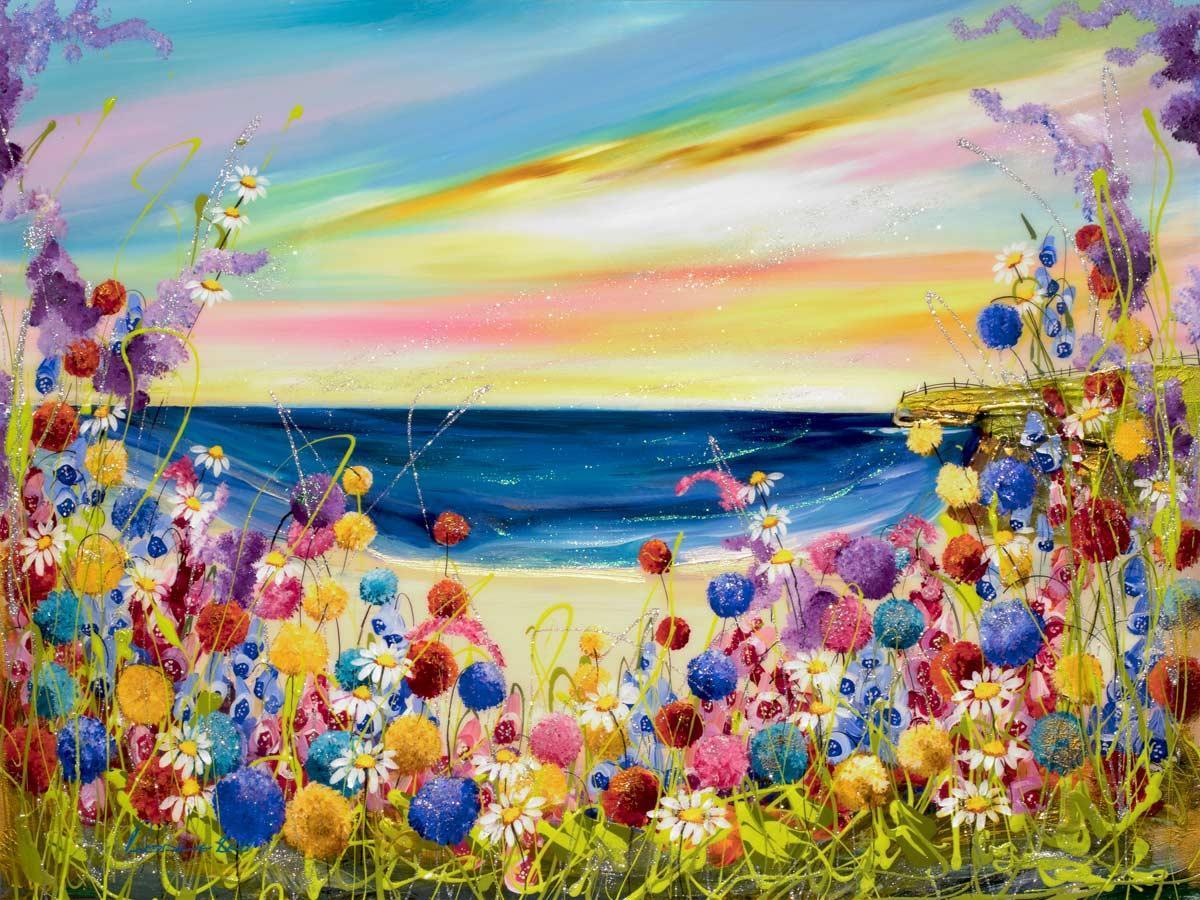 A View From The Dunes - Stunning Coastal Landscape Wall Art Print - Perfect for Beach House Decor & Living Room Wall Decor