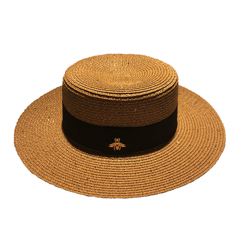 Stylish Women's Straw Hat for Summer - Wide Brim Beach Hat for Sun Protection - Perfect for Vacations, Poolside, and Outdoor Activities