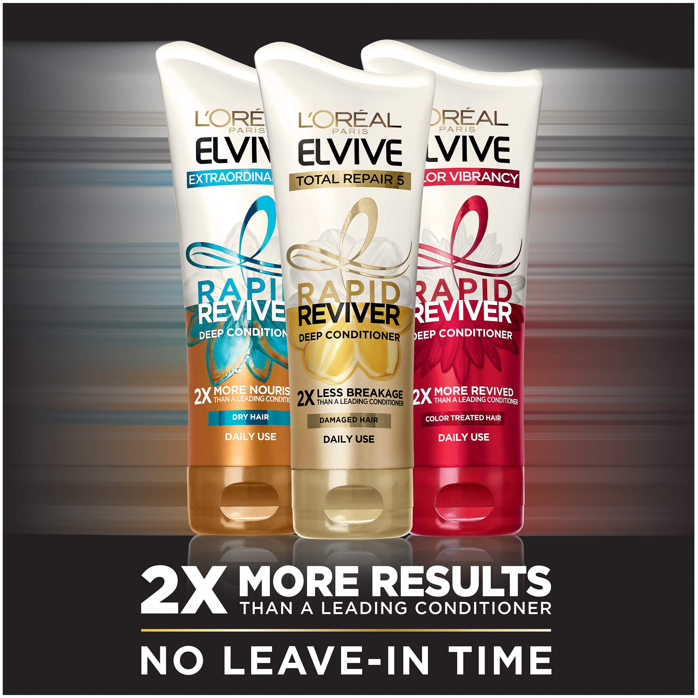 L'Oreal Paris Elvive Total Repair 5 Rapid Reviver Deep Conditioner - Repair Damaged Hair Instantly with Protein & Serum, No Leave-In Time, Heat Protectant, 6 oz | Perfect for Dry, Frizzy & Chemically Treated Hair at Home or Salon