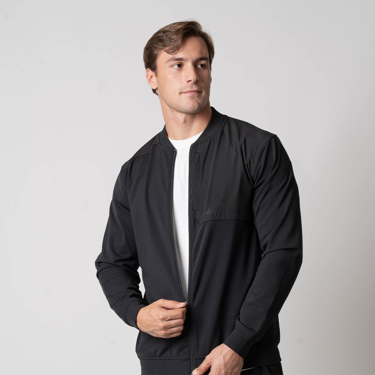 Men's Warm Up Full Zip Jacket - Lightweight Athletic Hoodie for Running, Gym & Outdoor Activities | Breathable Performance Jacket for Men