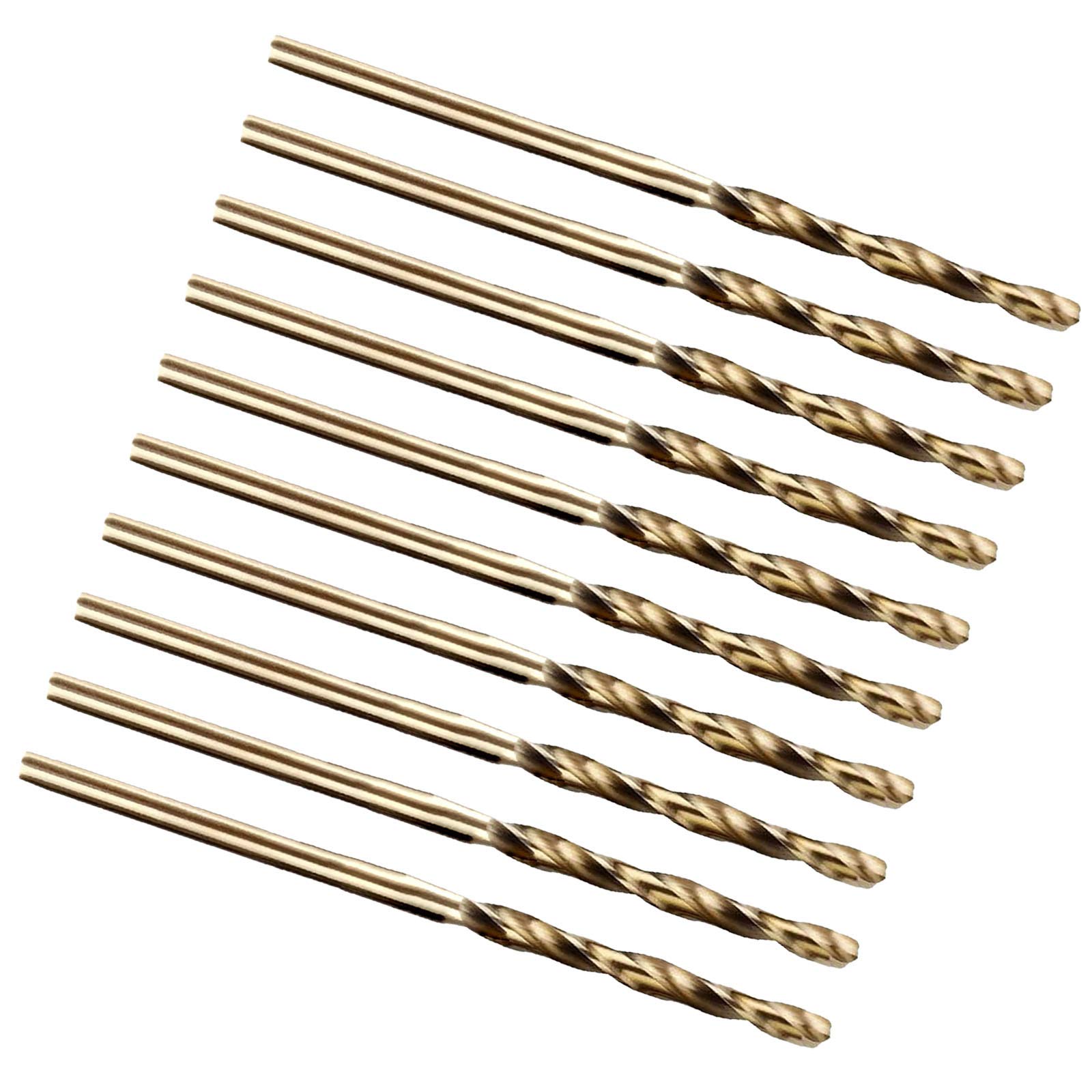 **M35 HSS Cobalt Twist Drill Bit Set - 1.4mm Diameter, 10 Pcs, Straight Shank for Metal, Wood & Plastic - Perfect for DIY, Jewelry Making & Precision Drilling**