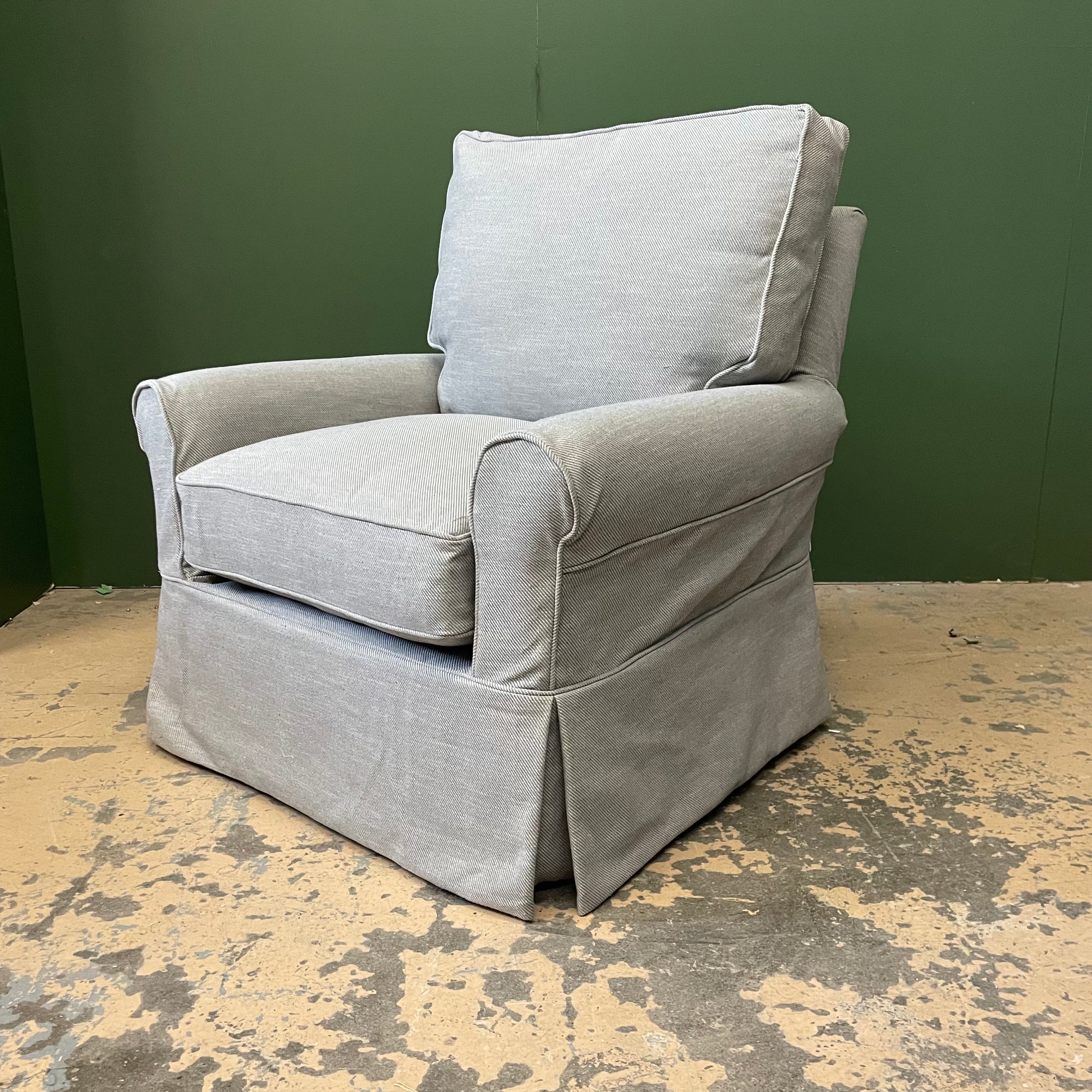 Libby XL Slipcover Chair - Washable, Durable & Comfortable - Perfect for Living Room, Bedroom or Office - Easy to Clean & Stylish Home Decor