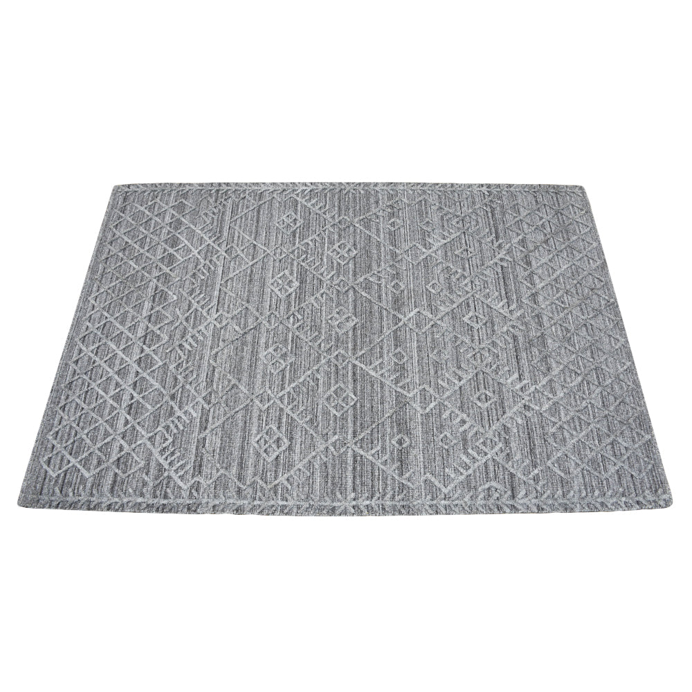 Hand Woven Quilted Rug - Soft & Durable Bohemian Style Area Rug for Living Room, Bedroom, or Nursery Decor