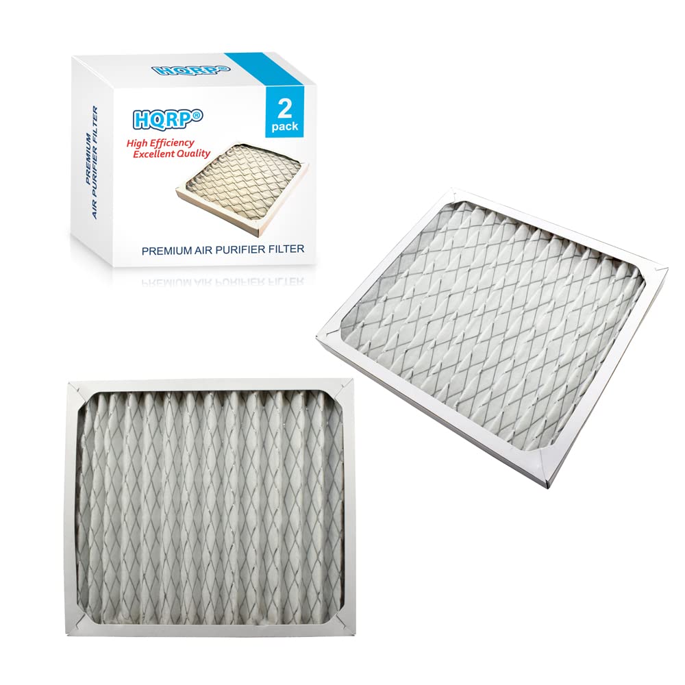 HQRP 2-Pack Replacement Air Purifier Filters Compatible with Hamilton Beach 04712, 04381, RHB04712M, RHBO4712 - Fits 210 Sq Ft Rooms for Cleaner Air in Bedrooms, Offices & Living Spaces