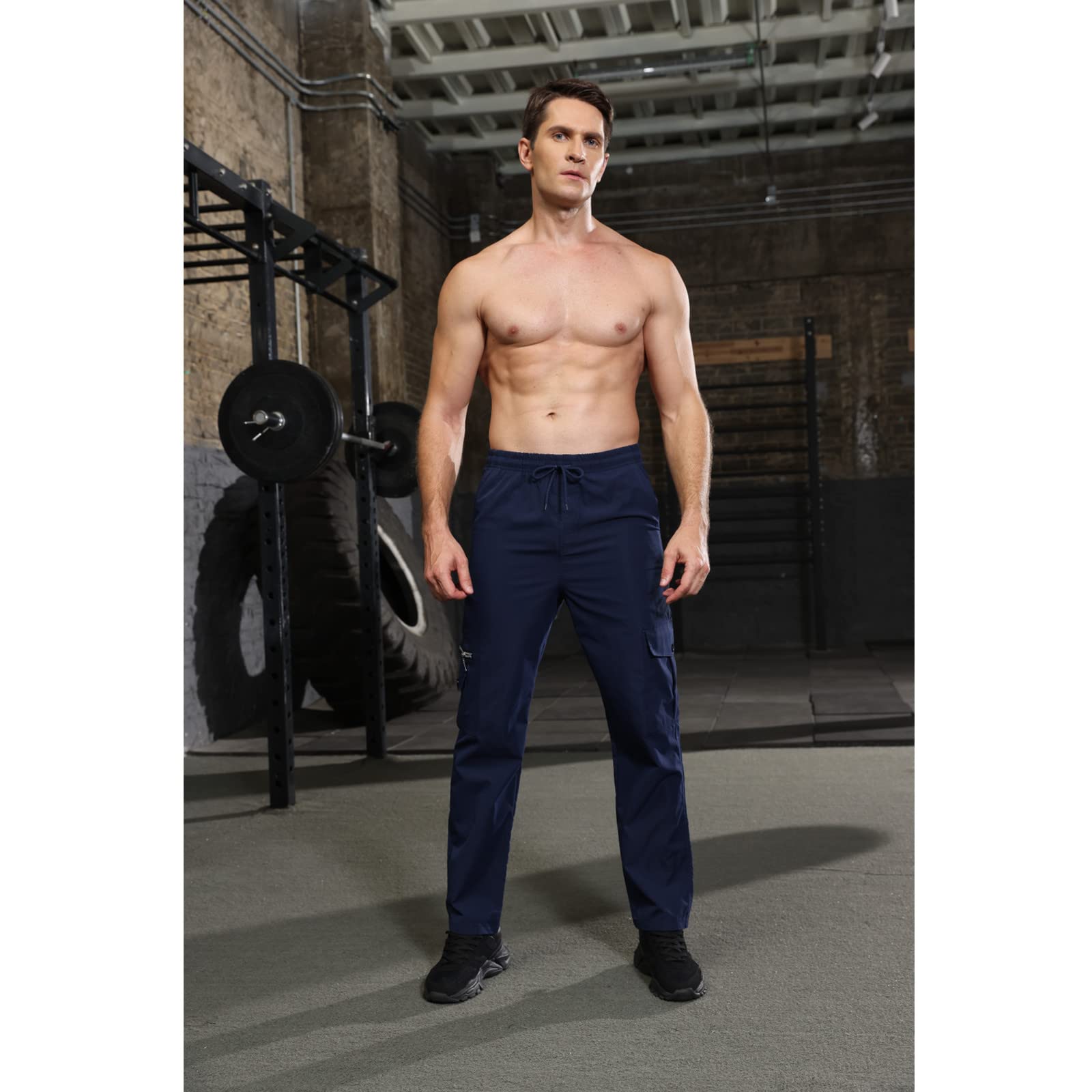 Men's Casual Cargo Jogger Pants - Lightweight Tactical Sweatpants with Multiple Pockets for Outdoor, Athletic & Streetwear Fashion | Perfect for Hiking, Gym, Travel & Everyday Wear