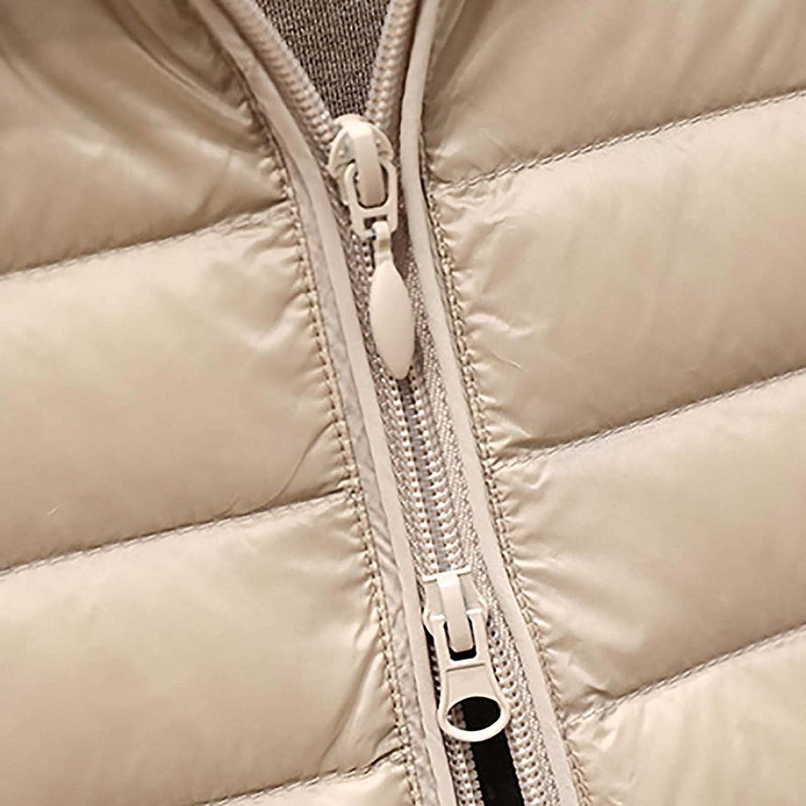Women's Long Quilted Down Vest with Hood - Warm Winter Coat for Outdoor Activities, Hiking, and Casual Wear