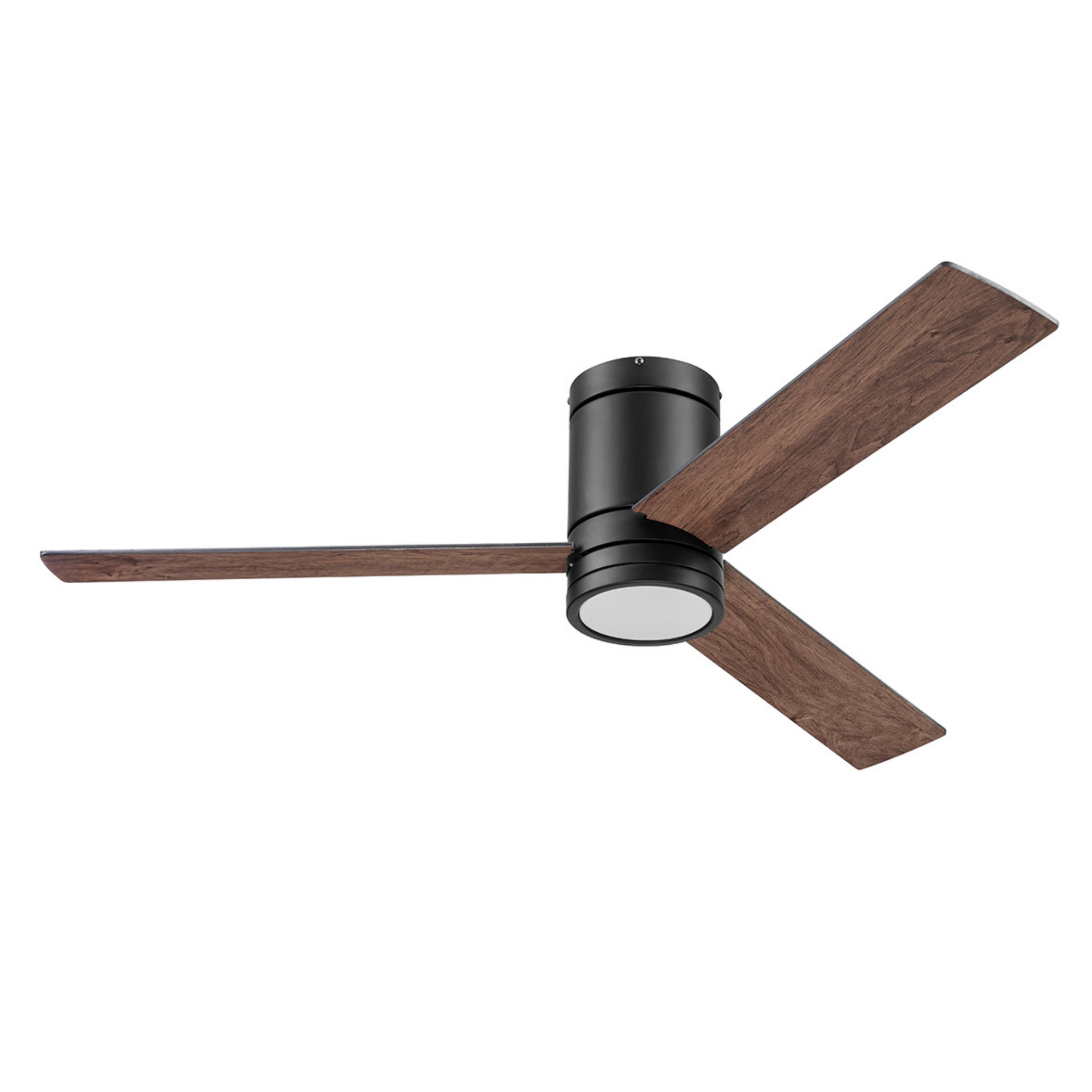 52 Inch Matte Black Ceiling Fan with Remote Control - Energy Efficient, Quiet Operation for Living Room, Bedroom, or Office