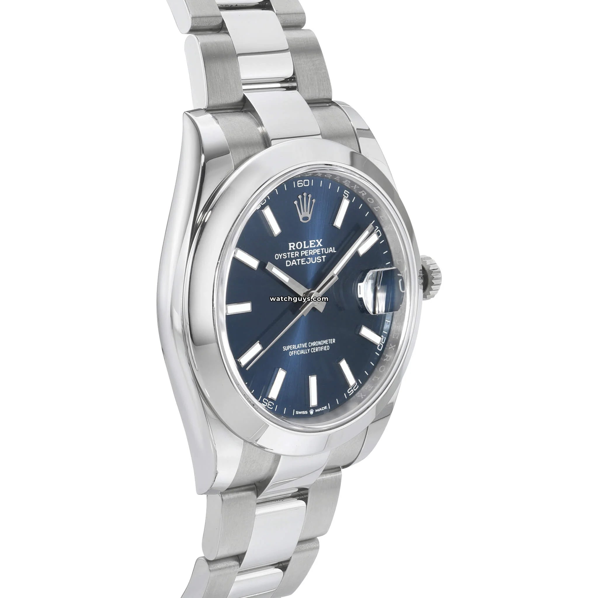 Rolex Datejust 126300 Blue Oyster Perpetual 41mm Stainless Steel Men's Watch - Luxury Dress Watch for Business & Formal Occasions