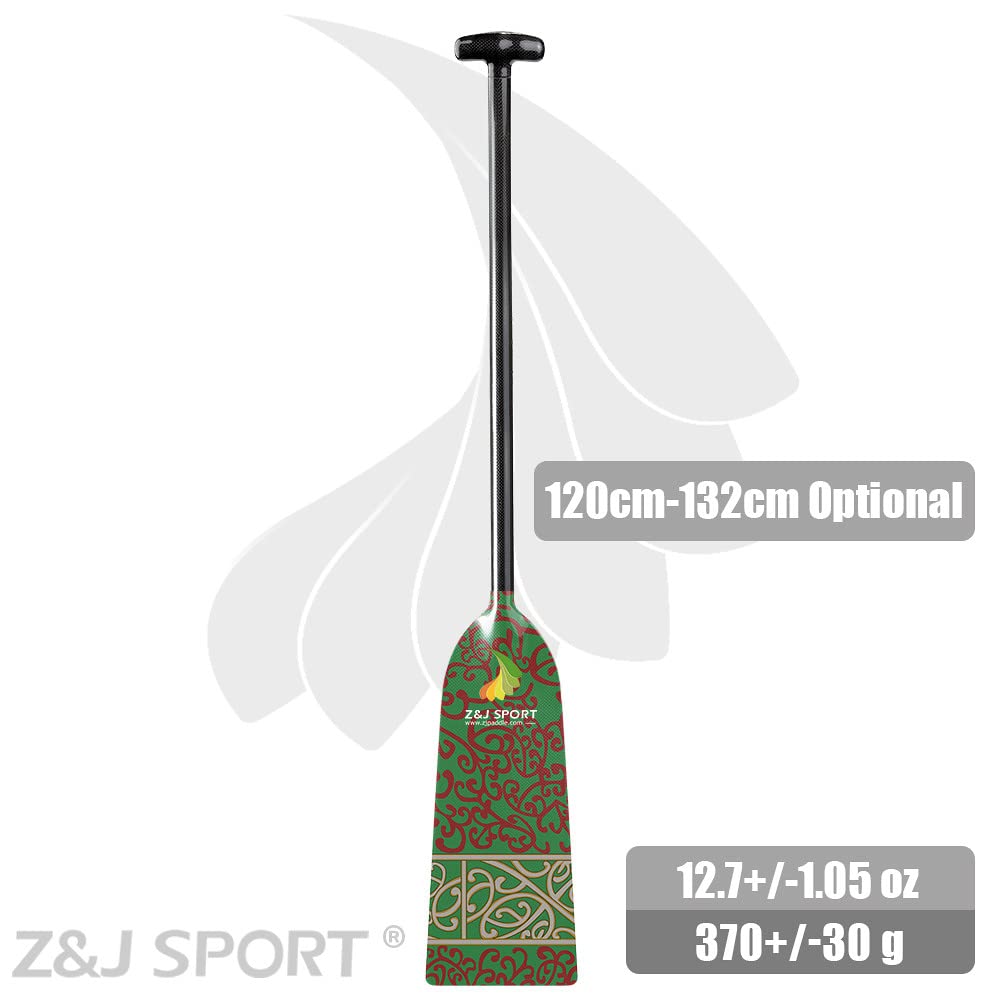 Z&J SPORT Full Carbon Fiber Dragon Boat Paddle with T Handle - IDBF Approved Racing Paddle with Premium Graphics | Perfect for Competitive Dragon Boat Racing & Team Training