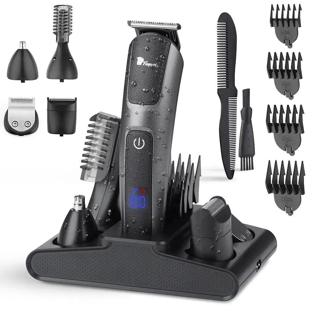 Premium Gentleman Trimmer for Men - Electric Beard & Mustache Grooming Kit - Perfect for Travel, Home & Professional Use