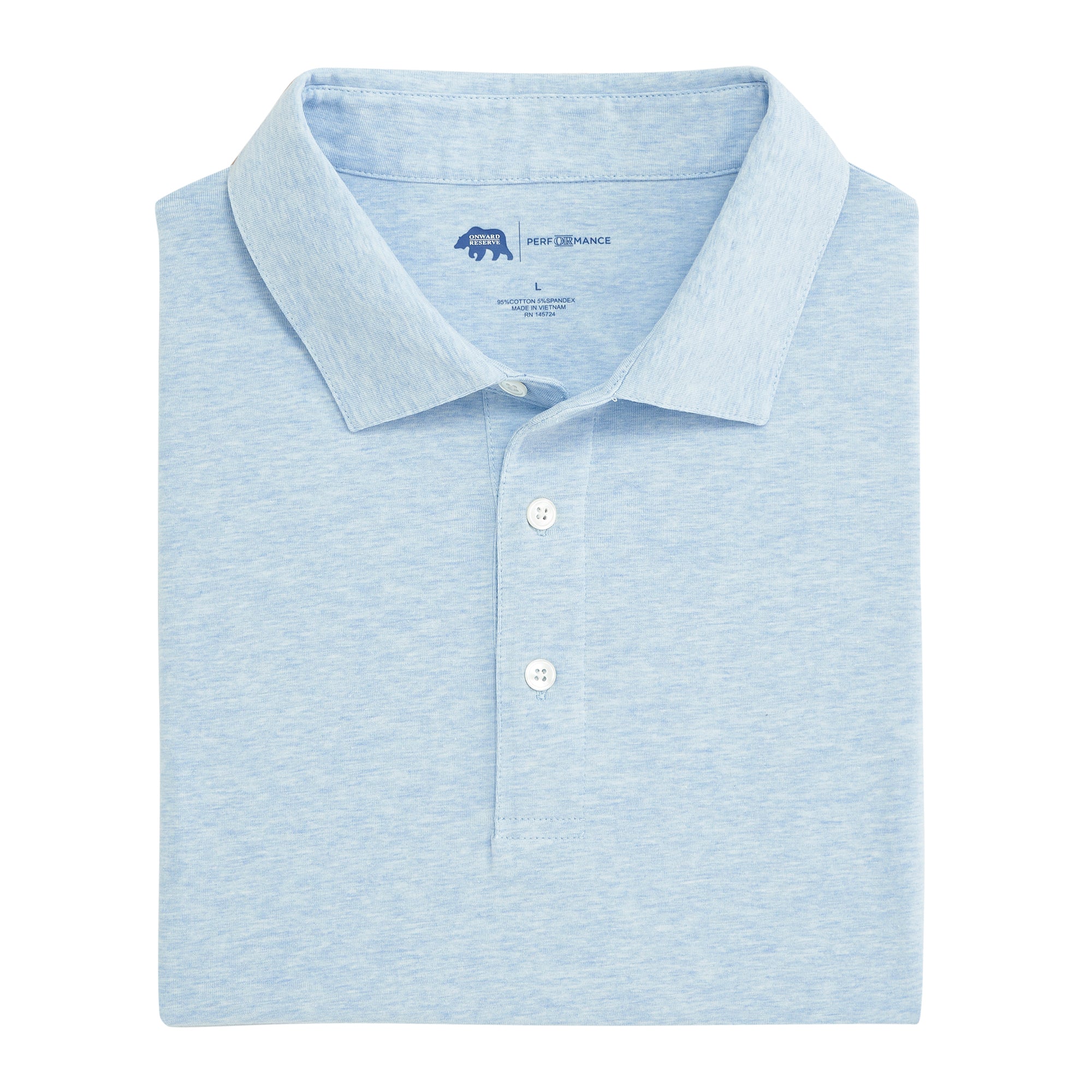Premium Solid Icon Polo Shirt for Men - Sky Blue - Comfortable & Stylish Casual Wear for Office, Golf & Outdoor Activities