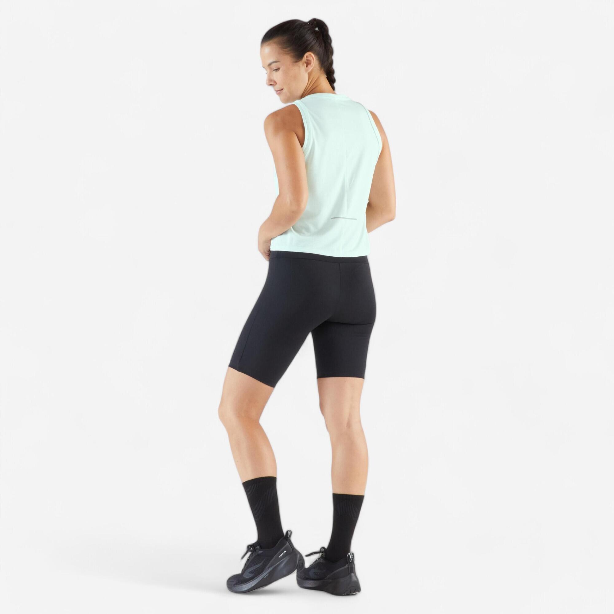 Kiprun Run 500 Women's Cropped Running Tank Top - Lightweight Breathable Workout Shirt for Jogging, Gym & Outdoor Sports