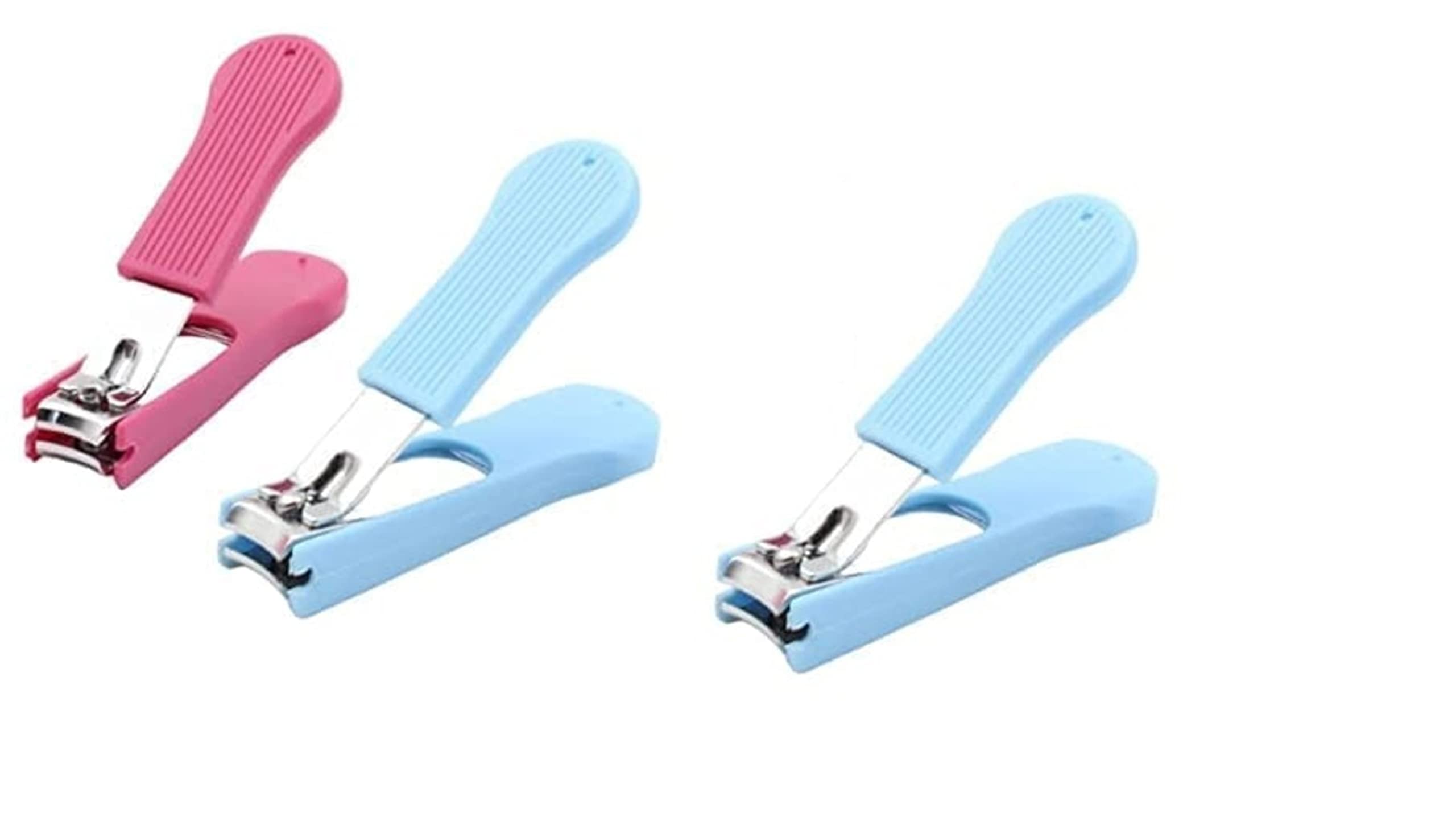 Premium Stainless Steel Nail Clipper Set - 3-Piece Professional Nail Trimmer Kit for Thick & Ingrown Nails with Ergonomic Handle for Men & Women - Perfect for Home, Travel & Salon Use
