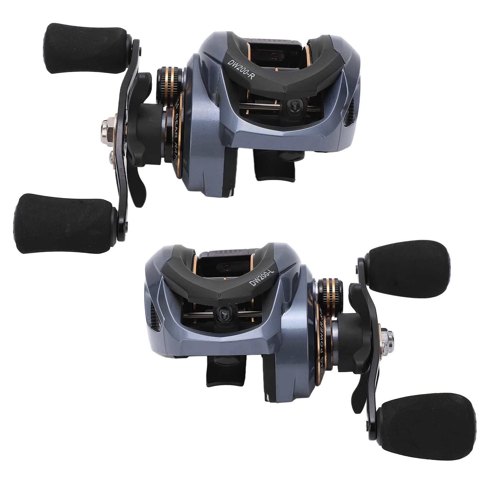 Premium Wene Metal Baitcasting Reels - 18+1BB High Speed Fishing Reel with Dual Brakes for Saltwater & Freshwater | Ideal for Bass, Trout & Offshore Fishing