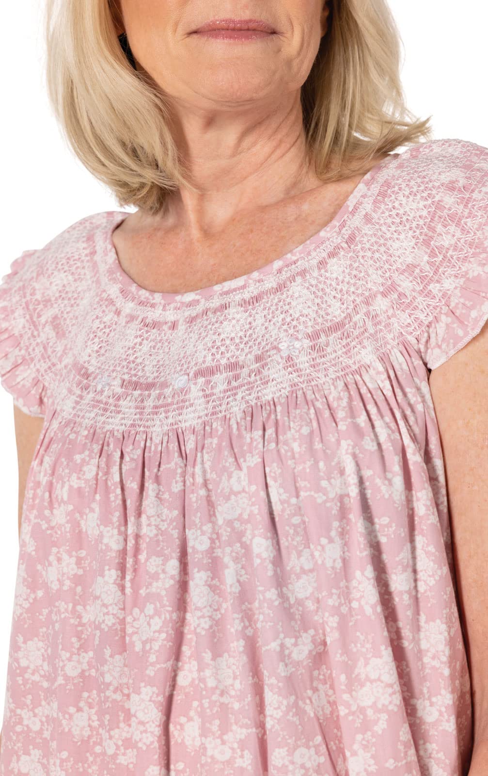 Best Cotton Nightgown for Women - 100% Cotton Sleeveless Sleepwear | Comfortable Summer Nightgown for Relaxing at Home & Vacation