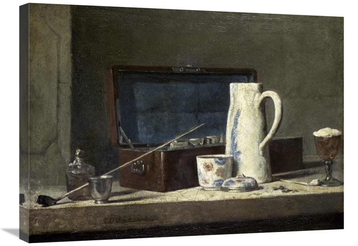 30 Inch Smoking Kit with Drinking Pot - Jean-Baptiste-Simeon Chardin Art Print | Vintage Smoking Accessories for Pipe & Cigar Lovers | Home Decor & Man Cave Gift Idea