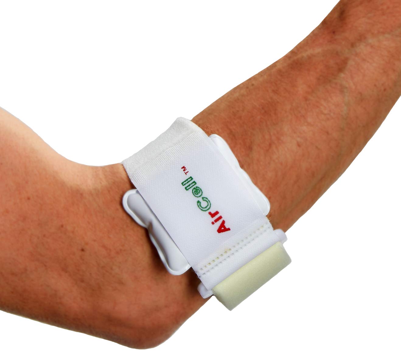 Tourna Air Cell Tennis Elbow Brace Support - Adjustable Compression Sleeve for Pain Relief & Tendonitis - Ideal for Tennis, Golf, Weightlifting & Daily Activities