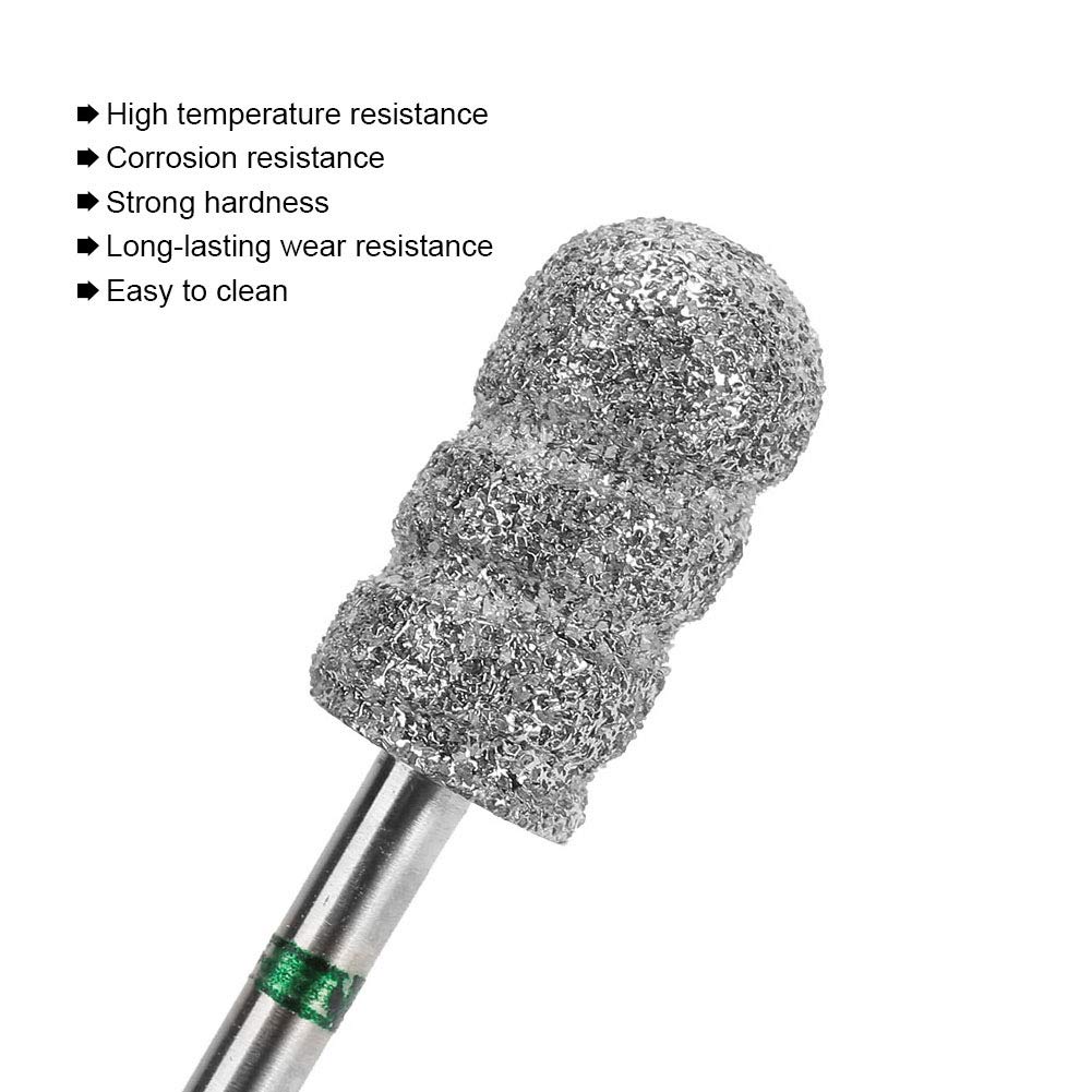 Professional Stainless Steel Nail Drill Bits for Acrylic & Gel Nails - Pedicure Foot Callus Remover & Polishing Heads - Compatible with Electric Manicure Machines - Perfect for Home Salon & Professional Use (B1) - Ideal for Nail Art, Salon Services & DIY Manicures