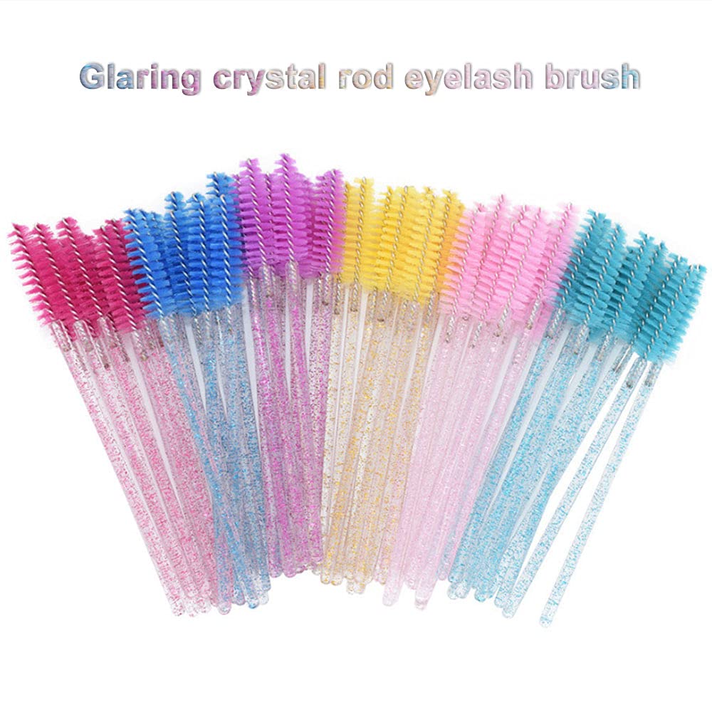 50 PCS Purple Eyelash Mascara Brushes - Professional Makeup Applicator Wands for False Lashes & Extensions - Perfect for Salon, Home Use & Travel Makeup Kits