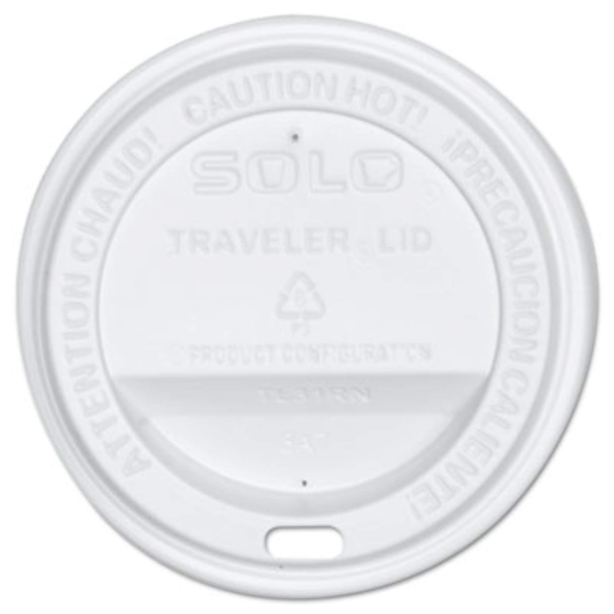 Solo Hot Traveler Cup Lid - White - Leak-Proof Coffee Travel Mug Cover for Commuting, Camping & Office Use
