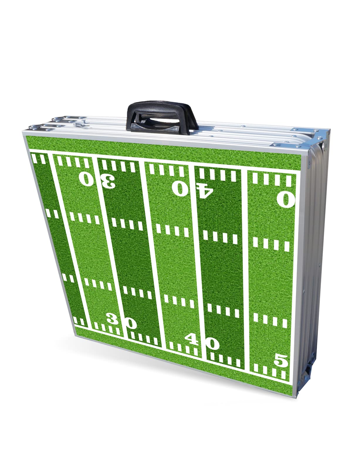 PARTYPONG 8-Foot Folding Beer Pong Table - Football Field Design | Portable Party Game Table for Outdoor & Indoor Events | Perfect for Tailgates, College Parties & Backyard Gatherings