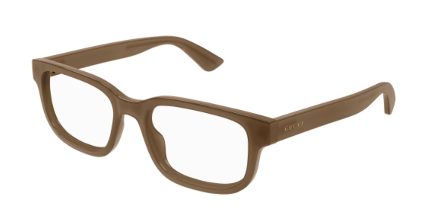 Gucci GG1584O 004 Brown Rectangular Men's Eyeglasses - Premium Designer Sunglasses for Men | Fashionable & UV Protection | Perfect for Driving, Outdoor Activities & Everyday Wear
