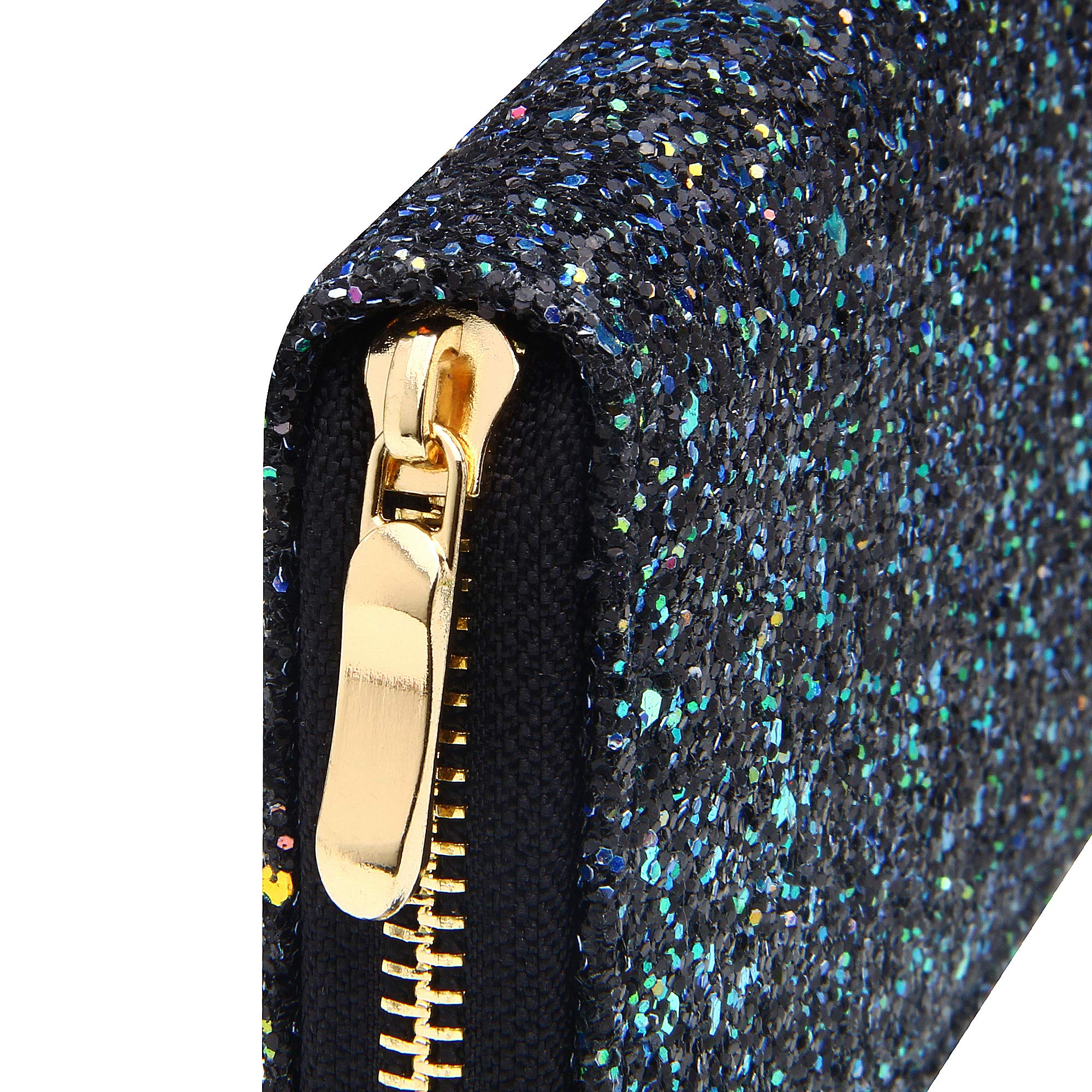 Sparkly Glitter Wallet for Women - Shiny Long Phone Clutch Purse with Card Holder | Perfect for Parties, Weddings & Evening Events
