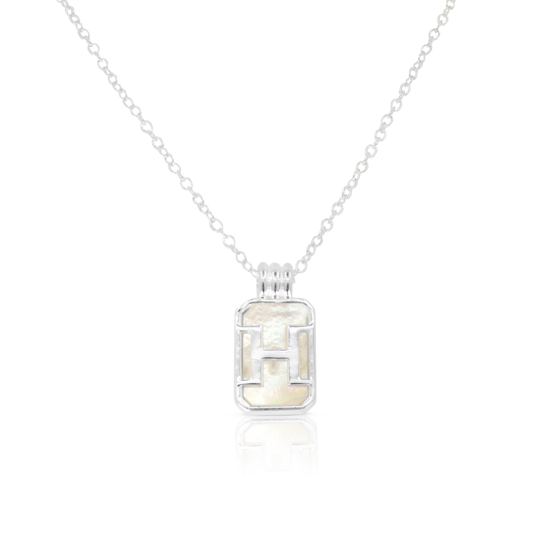 Initial A to Z Silver Necklace for Women - Personalized Alphabet Pendant Jewelry Gift for Her - Perfect for Birthdays, Anniversaries & Everyday Wear