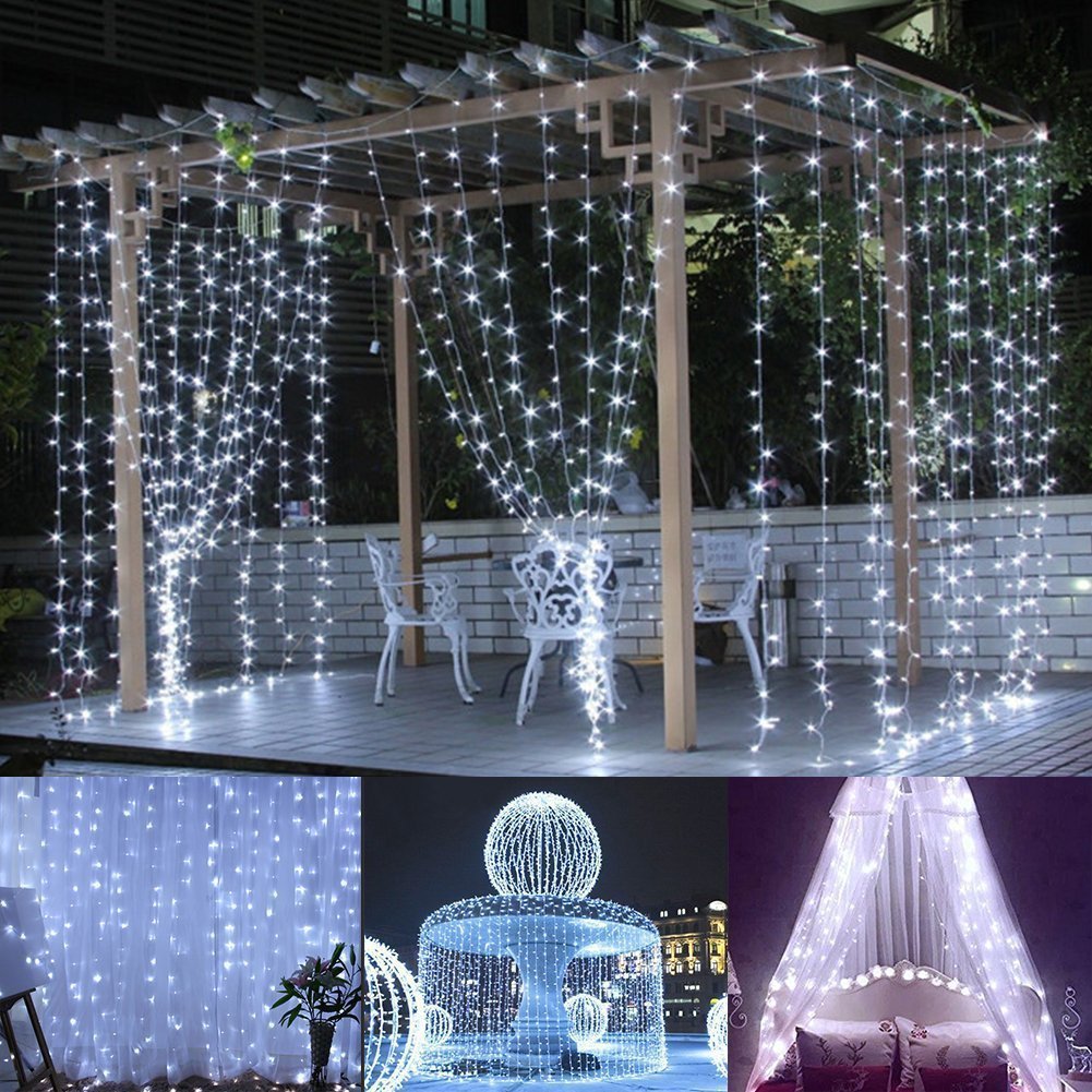 300 LED Party String Lights - 9.84ft x 9.84ft Fairy Lights with 8 Lighting Modes | Waterproof Outdoor & Indoor Decorative Lights for Wedding, Garden, Patio, Bedroom, Party & Home Decor