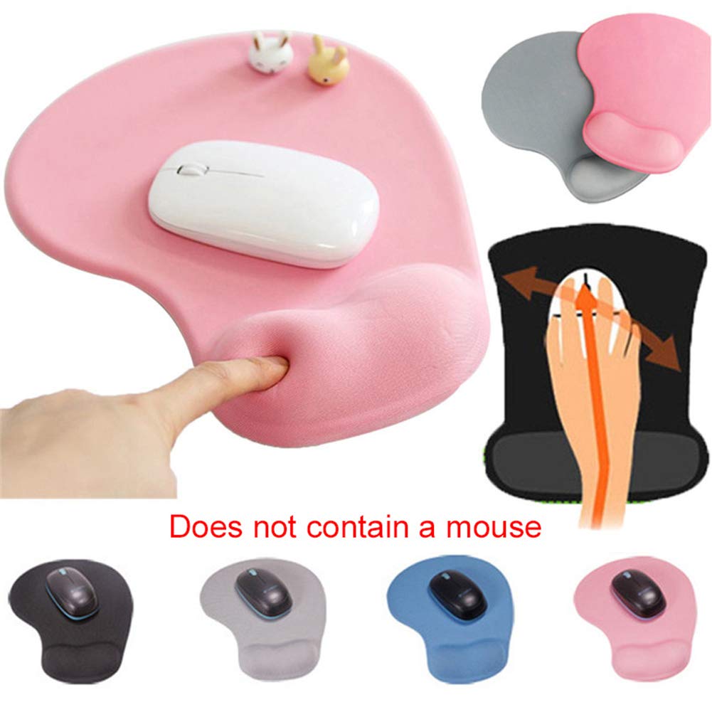 Hudiemm0B Gaming Mouse Pad - Soft Silicone Non-Slip Mouse Mat with Wrist Support for PC & Laptop - Perfect for Office Work, Gaming & Home Use
