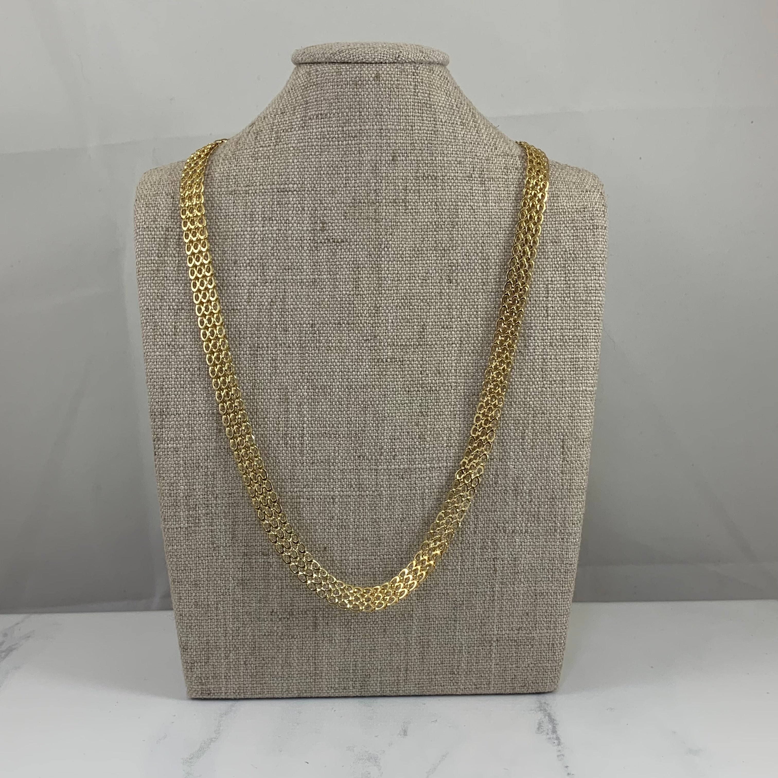 10K Yellow Gold Panther Chain Necklace for Men - 17 Inch Solid Gold Hip Hop Jewelry - Perfect for Gifts, Parties, and Streetwear Fashion