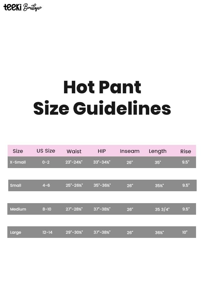 Teeki Women's Hot Pants Leggings - USA Made Sustainable Eco-Friendly Luxury Activewear, Quick Dry & Breathable for Yoga, Running & Workouts