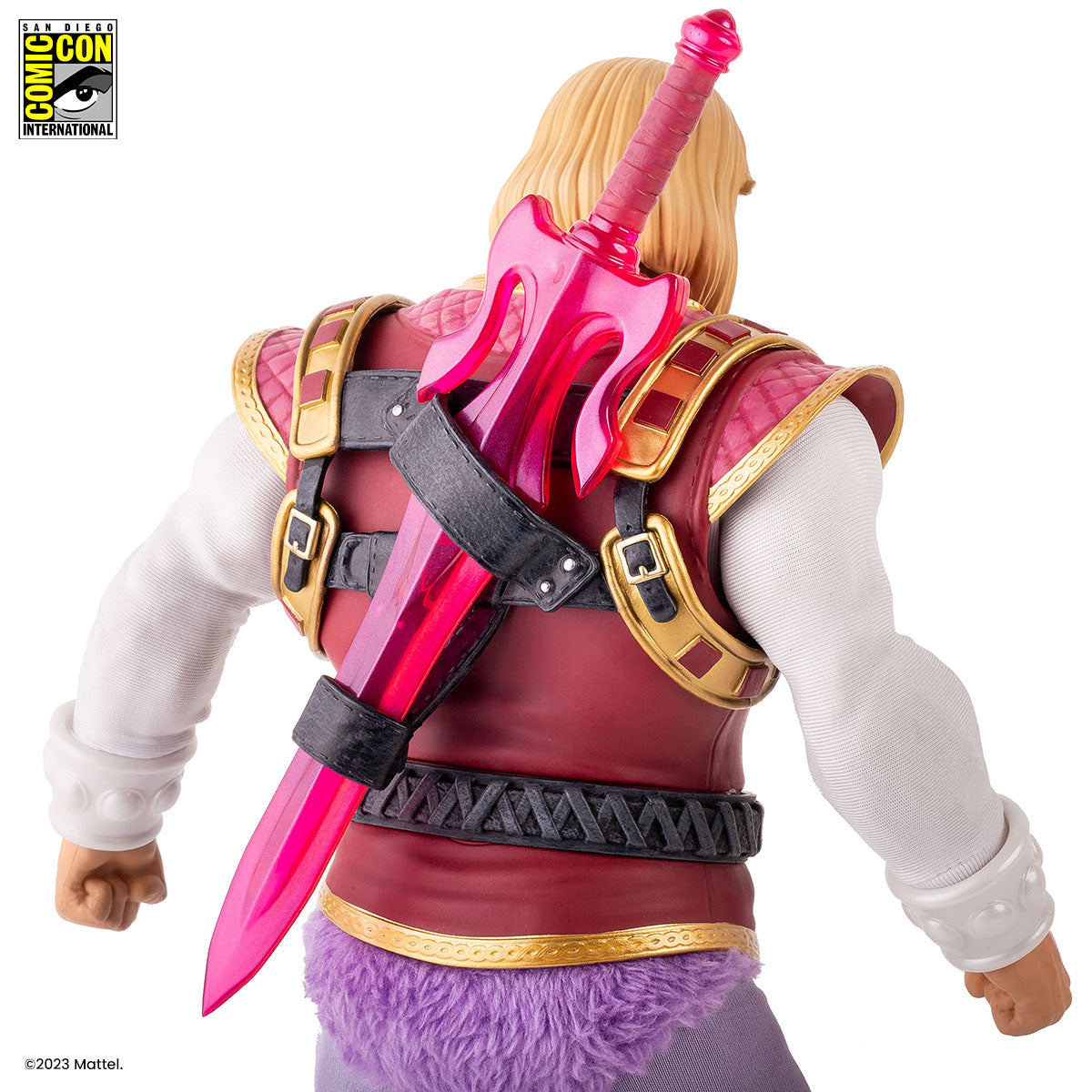Masters of the Universe Prince Adam 1/6 Scale Action Figure SDCC Exclusive Collectible - Perfect for Display, Gifts, and Comic-Con Fans