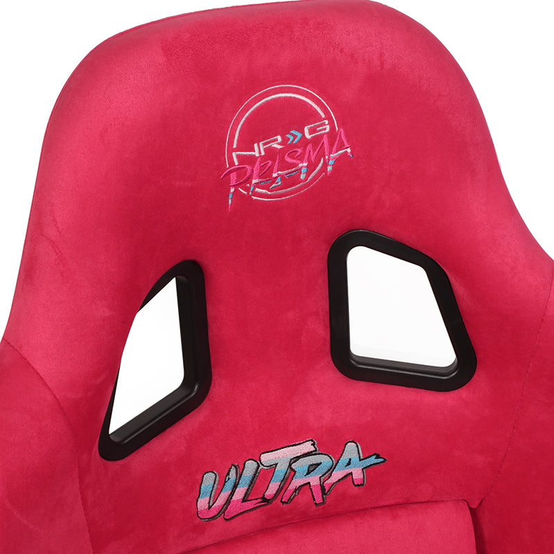 1 Piece Medium Alcantara Prisma Ultra Fixed Bucket Racing Seat - Universal Fit for Cars, Trucks & SUVs - High-Performance Racing Style for Track & Street Use