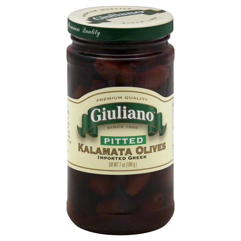 Organic Pitted Kalamata Olives - 6 Pack (24oz) | Premium Greek Olives for Salads, Charcuterie Boards & Mediterranean Recipes | Gluten-Free, Non-GMO | Imported from Greece