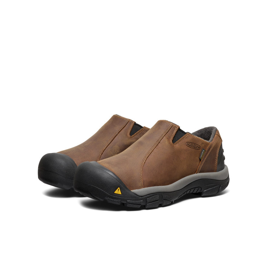 Men's Brixen Waterproof Wide Width Hiking Shoes - Slate Black/Madder Brown | Outdoor Trekking & Casual Wear