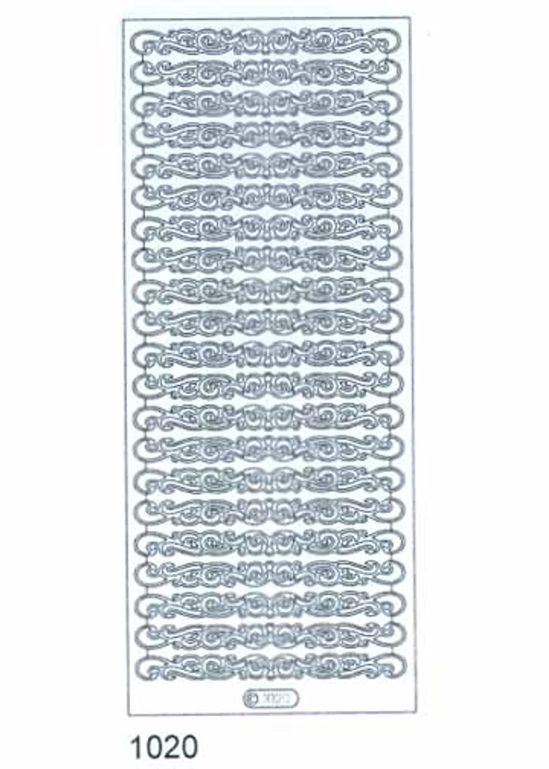 Ecstasy Crafts Silver Scroll Decorative Stickers - DIY Scrapbooking, Journaling, Gift Wrapping & Home Decor